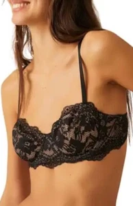 Free People Intimate FP Maya wandelbarer Bügel-BH schwarz Kombi 32 DD - Bild 1 von 11