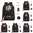 Anime Fairy Tail USB Backpack Women Shoulder Bags Kids Teens School Bags Bookbag