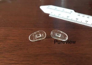 Almohadillas de silicona para nariz ajustadas a gafas Flexon, Accuflex, Autoflex Snap-in NUEVAS 15 mm D-S - Imagen 1 de 5