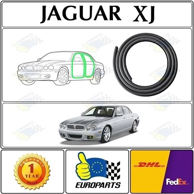 Jaguar XJ8 XJR 2003-09 (X350-356-358) Juego de 4 piezas de goma para juntas de puerta Foto 1 de 4