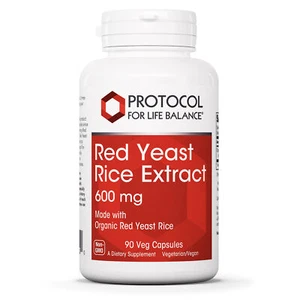 Protocol Red Yeast Rice Extract 600mg - Traditional Herbalism - 90 Veg Caps - Picture 1 of 9
