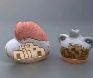 Southwestern Kunstkeramik schönes Set 2 Stück - Bild 1 von 10