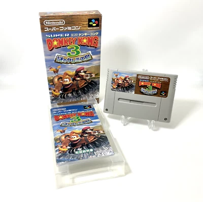 SUPER DONKEY KONG 3 with Box Original Packaging Nintendo Super Famicom  NTSC-J - Image 1 of 4