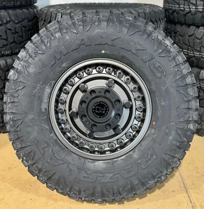 17" Black Rhino Armory Wheels 37 Maxxis RAZR AT 6x5.5 Toyota Tundra Sequoia - Picture 1 of 6
