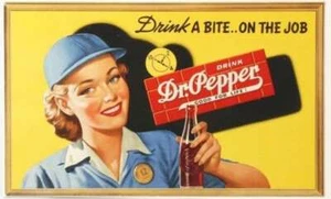 Reproducción de soda Dr Pepper de colección con estampado de publicidad 17x12 - Imagen 1 de 1