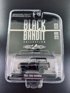 Rare 2013 GREENLIGHT BLACK BANDIT 1966 FORD BRONCO 1:64 LIMITED  - Picture 1 of 2