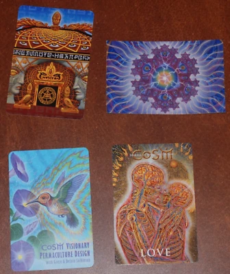 Conjunto de impresión de folleto de arte Alex Grey póster psicodélico visión colibrí de cristal Foto 1 de 4