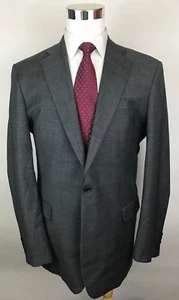 Brooks Brothers 1818 Madison Regent Check Blazer Cappotto Sportivo Uomo 44 XLNG Lungo - Foto 1 di 12