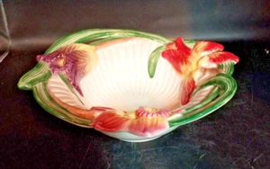 NEVER DISPLAYED - FITZ & FLOYD TULIP SWAN PATTERN BOWL 7 Inch - Picture 1 of 2