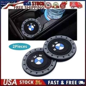 2 pk Cup Mat Car Drink Holder Insert Silicone Coaster Set for B-M-W Sty 3 - Bild 1 von 11