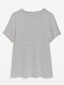 Old Navy kurzärmlig Luxus gestreiftes Damen-T-Shirt Oberteil Größe M L XL XXL 2X 3X $ 20 - Bild 1 von 3