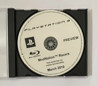 ModNation Racers Preview Version - Sony PlayStation 3 PS3 2010 Pre-release code - Image 1 of 4