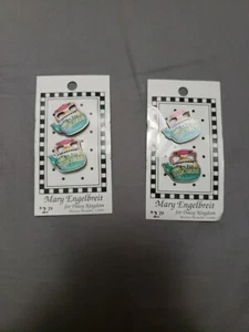 Mary Engelbreit For Daisy Kingdom Teapot Buttons Set Of 4 New - Picture 1 of 2