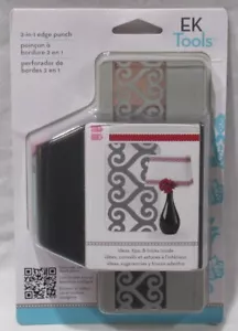 EK Success Brands EK Tools Punch 2-in-1 Edge Punch SCALLOP AND HEARTS - Picture 1 of 3