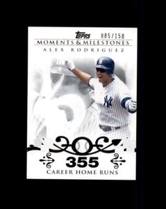 2008 Topps Moments and Milestones #1 Alex Rodriguez \150 (ref 164738) - Picture 1 of 2