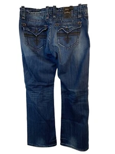Rock Revival Mens John Straight Relaxed Jeans Size 40 Flap Gothic Pockets 9009 - Picture 1 of 12