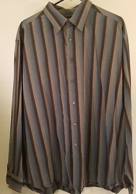 Axist City Dress Shirt Mens Size XXL Button up Long Sleeve Striped - Image 1 of 4