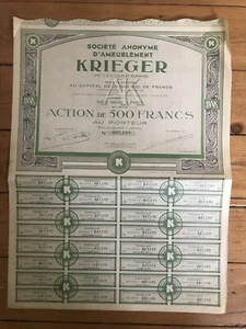 KRIEGER, Ameublement (G3) - Picture 1 of 1