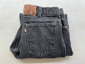 Levi's 540 MADE IN USA Mens Denim Black Jeans 34X30 Gold Tab Tag 1990s - Picture 1 of 18
