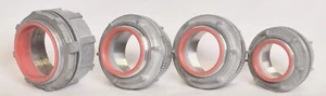 4 Count Myers Aluminum Weathertight Conduit Hubs 1-1/4" 1-1/2" 2" - Picture 1 of 4