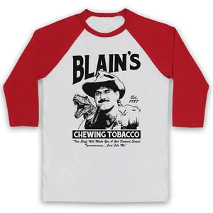 Blain's Chewing Tobacco Predator Sci Fi Ventura Parody Adults Baseball T-Shirt - Picture 1 of 9