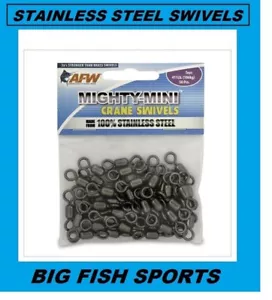 Paquete de 50 grúas giratorias de acero inoxidable AFW MIGHTY-MINI, talla 7, 180 lb #FWSS07B/50 - Imagen 1 de 2