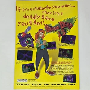 Brain Dead 13 Sega CD Genesis Panasonic 3DO PC Deadly Print Ad/Poster Promo Art - Picture 1 of 2