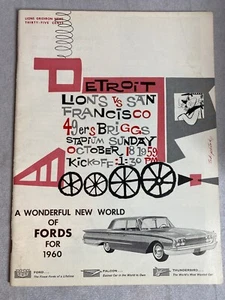 Lions Gridiron News 1959 Detroit Lions vs San Francisco '49ers Briggs Stadium -O - Bild 1 von 3