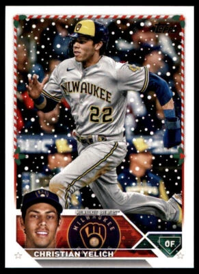 Christian Yelich 2023 Topps Holiday #H164 Milwaukee Brewers - Image 1 of 2