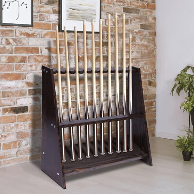 Pool Stick Holder Floor Stand 10 Pool Cue Rack for Billiard Room or Club - Image 1 of 4