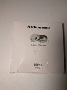 HDBonemu 13-Pack White Plastic Caps 1.5 Inch (38mm) Round Furniture Glide Covers - Picture 1 of 2