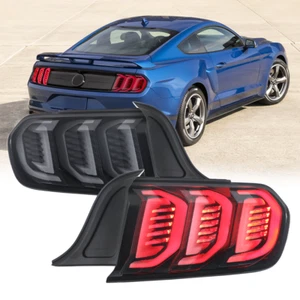 2X LED Tail Light Rear Lamps Black Housing For 2015-2021 Ford Mustang FR3Z13405G - Bild 1 von 15