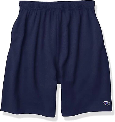Champion Boys Kids Everyday Cotton Jersey Shorts with Pockets Navy Blue XL - Image 1 of 2
