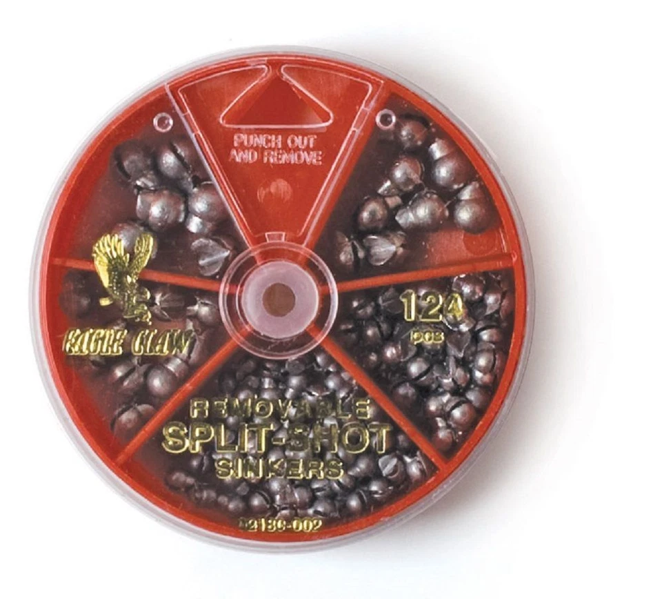GARRA DE ÁGUILA 124 PIEZAS EXTRAÍBLE SPLIT-SHOT SINKER SELECTOR 02180-002 Foto 1 de 1