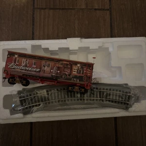 Hawthorne Village Vintage BUDWEISER St Louis Box Car With Tracks and COA - Picture 1 of 4