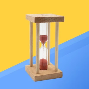 Mini Sandglass Timer Wooden 1 Minute Sand Timer Sandglass - Picture 1 of 11