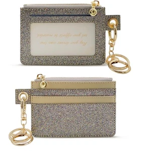 Key Chain Wallet Women, Credit Card Holder for Women with Metal Key Chain Rin... - Picture 1 of 9