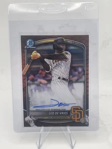 TOP 5 PROSPEKTEN! 2025 Bowman Chrome Auto Leo de Vries Reptilian Orange /25 PSA 10 - Bild 1 von 12