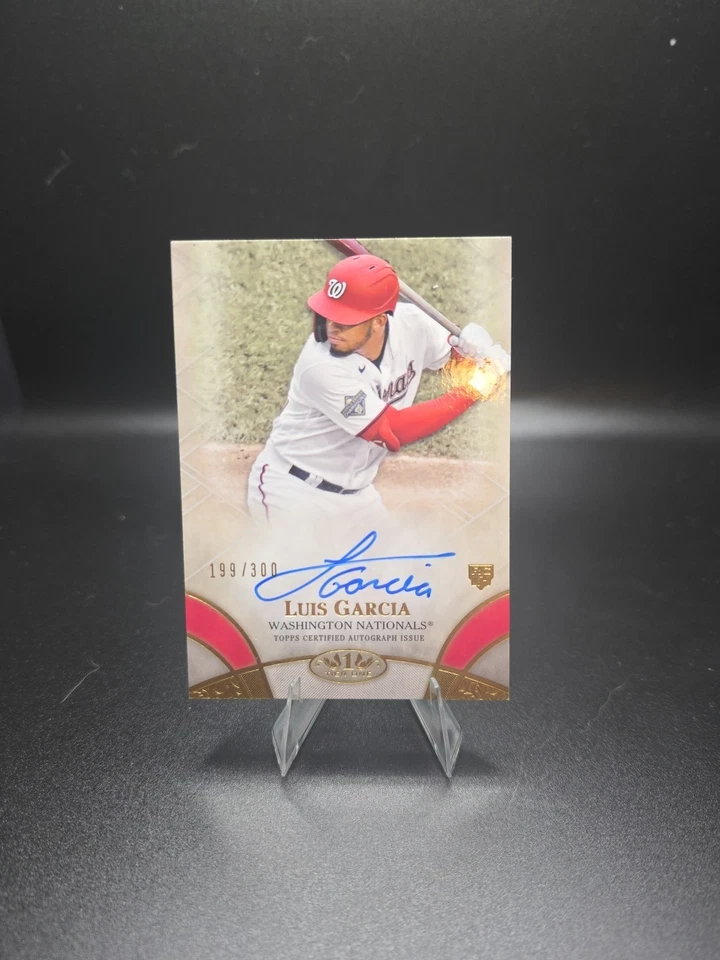 2021 Topps Tier One Luis Garcia Rookie Certified Break Out Auto 199/300 RC - Image 1 of 2