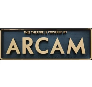 Deko Arcam Theater Logo Schild Aufsteller Kino klein 17,5 cm groß 22 cm - Bild 1 von 1