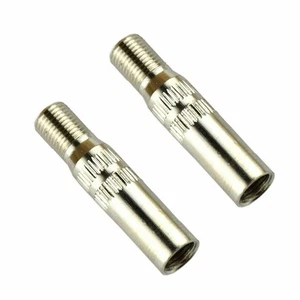 2 Pc Valve Cap Stem Extensions Chrome-plated Finishwaterproof Screw-on Type - Picture 1 of 7