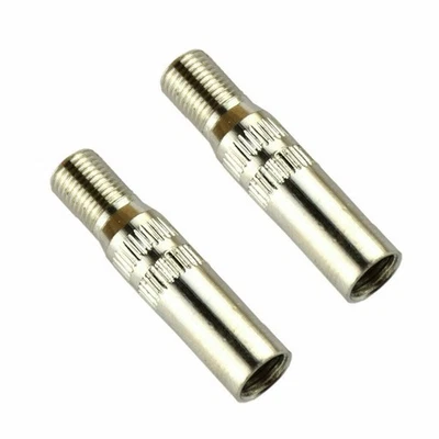2 Pc Valve Cap Stem Extensions Chrome-plated Finishwaterproof Screw-on Type - Image 1 of 4