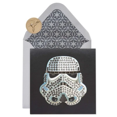 Star Wars Storm Trooper Papyrus Greeting Card Blank Inside Premium 5.75X5.75 - Image 1 of 4