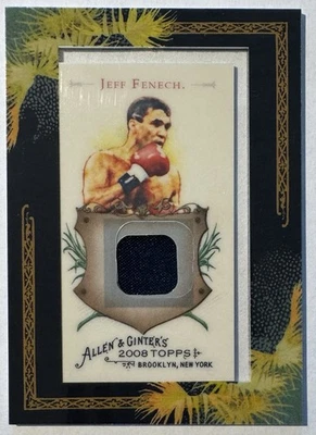 Jeff Fenech Boxing Trunks Swatch 2008 Topps Allen & Ginter Relics AGR-JFB - Image 1 of 2