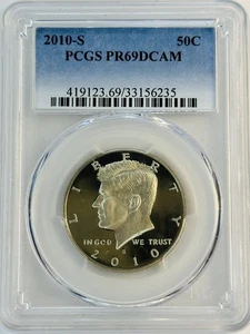 2010 S 50C Kennedy mezzo dollaro PCGS PR69DCAM (511.235) - Foto 1 di 4