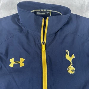 Tottenham Spurs Training Under Armour Jacket Navy Gold Men's Size Large - Picture 1 of 12