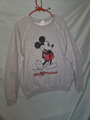Disney Parks Walt Disney World Mickey Mouse Classic Crew Neck Sweatshirt Sz L - Image 1 of 4