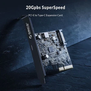 ORICO PCI-E to USB 3.2 20Gbps High Speed PCI-E Express Expansion Card Adapter - Picture 1 of 12