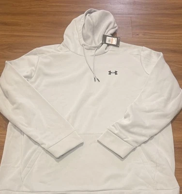UNDER ARMOUR Hoodie Sweatshirt 3XLT Tall NEW w/tags 3XL LIGHT GRAY FLEECE - Image 1 of 2