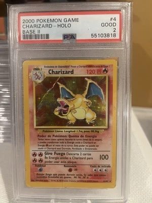 2000 POKEMON GAME CHARIZARD - HOLO BASE Il Wrong PSA LABEL  - Image 1 of 2